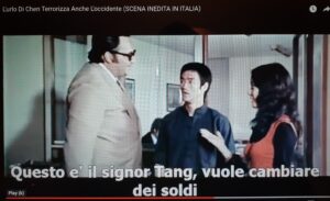 Bruce Lee, Roma, Riccardo Billi e Malisa Longo. La scena "inedita" de "L'urlo di Chen terrorizza anche l'occidente".