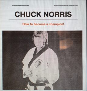 Chuck Norris: "Come diventare un campione". Articolo del 1973 pubblicato sulla rivista "Professional Karate".